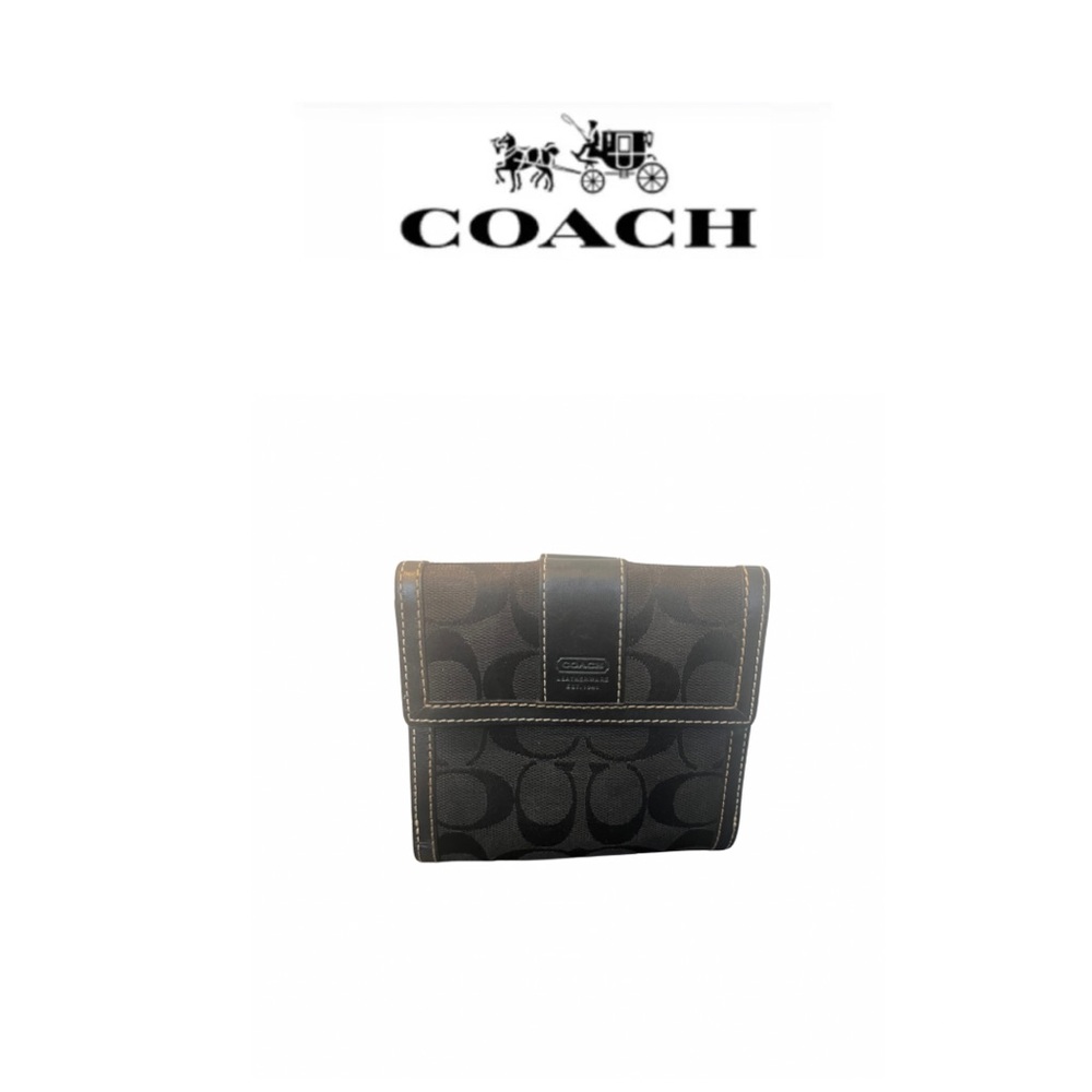 Coach Signature Canvas Bifold Wallet